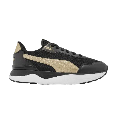 Pre-owned Puma Wmns R78 Voyage 'distressed - Black Team Gold'