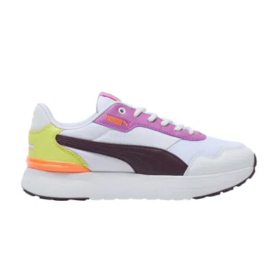 Pre-owned Puma Wmns R78 Voyage 'white Midnight Plum Lemon Sherbert' | Women's Size 9