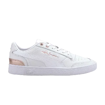 Pre-owned Puma Wmns Ralph Sampson Metal Low 'rosewater' In White