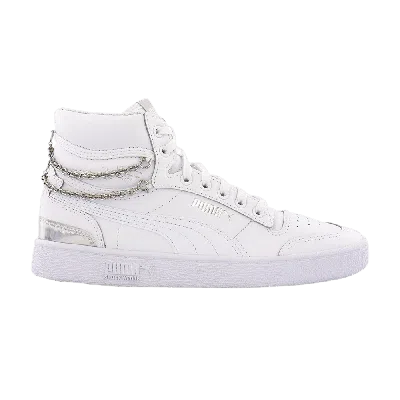 Pre-owned Puma Wmns Ralph Sampson Mid 'bling' In White