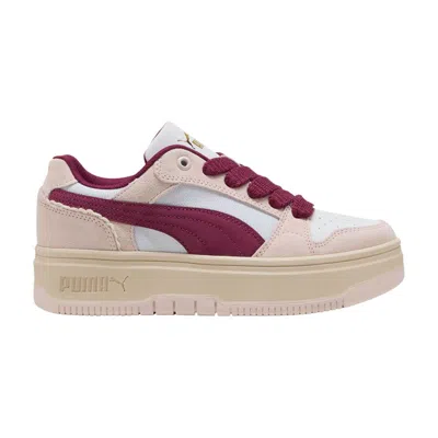 Pre-owned Puma Wmns Rebound Femme Low Memoires 'white Pink' | Women's Size 6