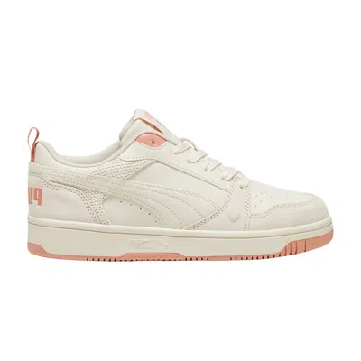Pre-owned Puma Wmns Rebound V6 Low 'coquette - Alpine Snow Deeva Peach' | Cream | Women's Size 6.5