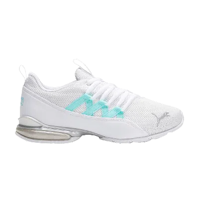 Pre-owned Puma Wmns Riaze Prowl 'white Gulf Stream'