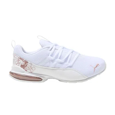 Pre-owned Puma Wmns Riaze Prowl Wide 'floral - White Rose Gold' | Women's Size 7.5
