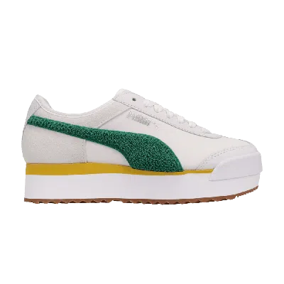 Pre-owned Puma Wmns Roma Amor Heritage 'white Teal Green' In Cream