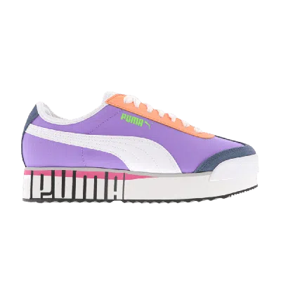Pre-owned Puma Wmns Roma Amor Logo 'luminous Purple'