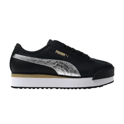 Pre-owned Puma Wmns Roma Amor Metallic 'black Metallic Silver'