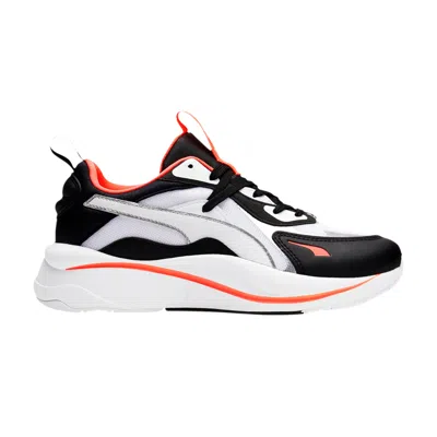 Pre-owned Puma Wmns Rs-curve Glow 'black Ignite Pink' In White