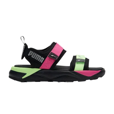 Pre-owned Puma Wmns Rs-sandal 'glow In The Dark - Black Pink Lime' | Women's Size 6