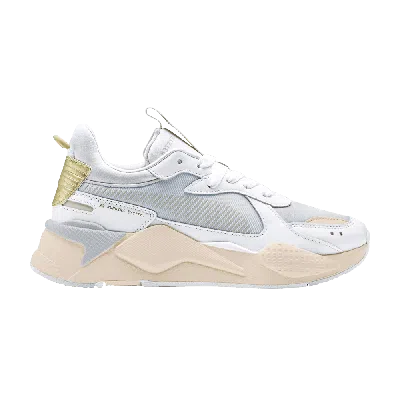 Pre-owned Puma Wmns Rs-x Metallic 'white Gold Metallic' In Grey