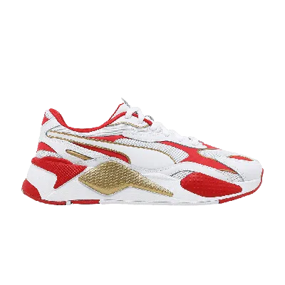Pre-owned Puma Wmns Rs-x3 Varsity 'white High Risk Red'