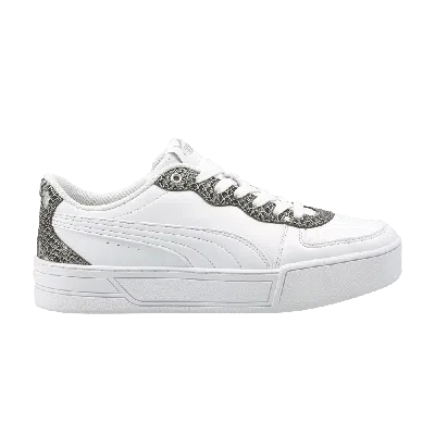 Pre-owned Puma Wmns Skye Untamed 'snakeskin - White'