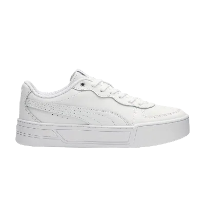Pre-owned Puma Wmns Skye 'white Siilver Grey'