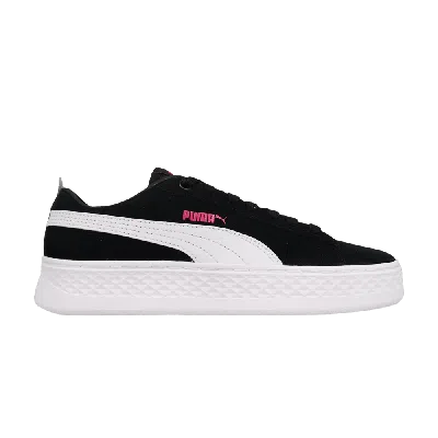 Pre-owned Puma Wmns Smash Platform Sd 'black'