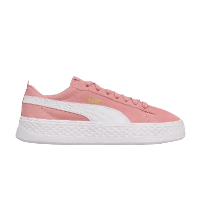 Pre-owned Puma Wmns Smash Platform Sd 'bridal Rose' In Pink