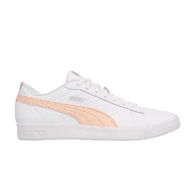 Pre-owned Puma Wmns Smash V2 L 'peach Paefait' In White