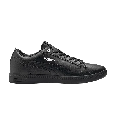 Pre-owned Puma Wmns Smash V2 Leather 'black'