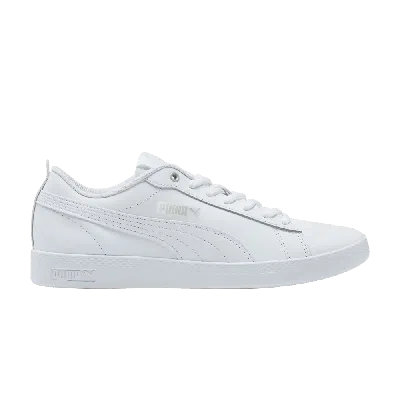 Pre-owned Puma Wmns Smash V2 Leather 'triple White'