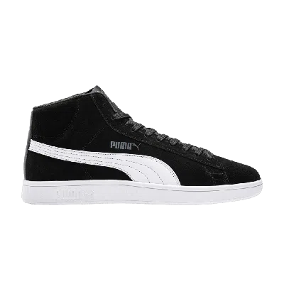 Pre-owned Puma Wmns Smash V2 Mid 'black White'