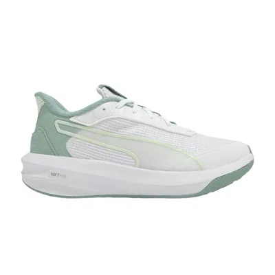 Pre-owned Puma Wmns Softride Courtney 'white Green Moon' | Women's Size 7