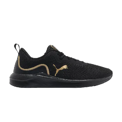 Pre-owned Puma Wmns Softride Finesse 'black Team Gold'