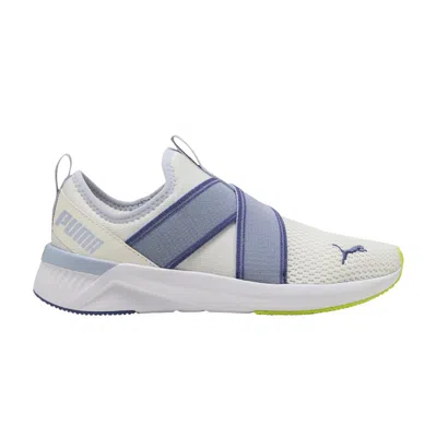 Pre-owned Puma Wmns Softride Harli Slip-on 'warm White Blue Crystal' | Cream | Women's Size 7