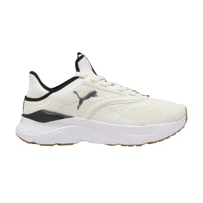 Pre-owned Puma Wmns Softride Mayve 'warm White Black' | Cream | Women's Size 9