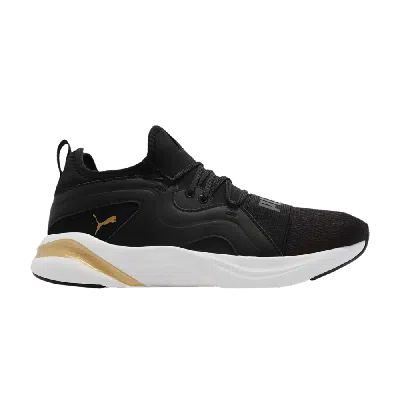 Pre-owned Puma Wmns Softride Rift Breeze 'black Team Gold'