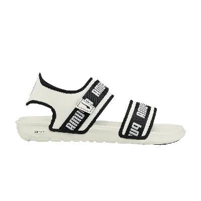 Pre-owned Puma Wmns Softride Slide 'wordmark - Marshmallow' In Cream