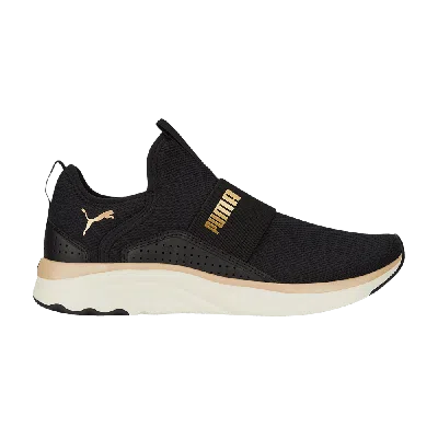 Pre-owned Puma Wmns Softride Sophia Slip-on 'black Gold'