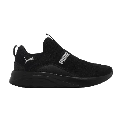Pre-owned Puma Wmns Softride Sophia Slip-on 'black White'