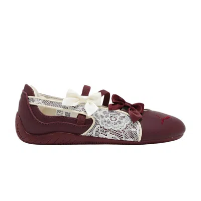 Pre-owned Puma Wmns Speedcat Ballet Lace 'ruby Shimmer Frosted Ivory' | Red | Women's Size 7.5