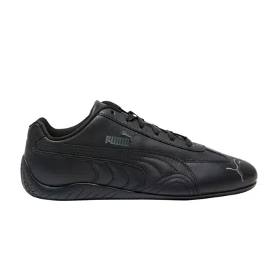 Pre-owned Puma Wmns Speedcat Full Leather 'black Shadow Grey' | Women's Size 8
