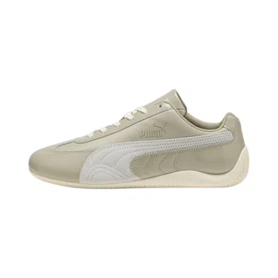 Pre-owned Puma Wmns Speedcat Patent  'pebble Grey/feather Grey' | Cream | Women's Size 10 In White