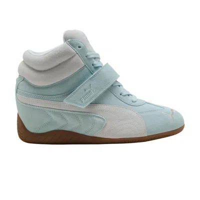 Pre-owned Puma Wmns Speedcat Wedge 'fresh Water Silver Mist' | Blue | Women's Size 10