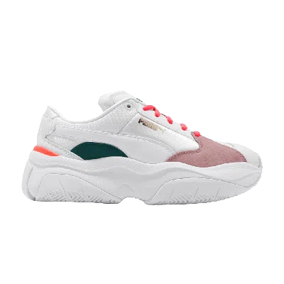 Pre-owned Puma Wmns Storm.y 'luster Pink' In White