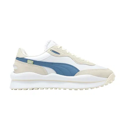 Pre-owned Puma Wmns Style Rider Sd 'play On - White Blue Green' | Women's Size 10