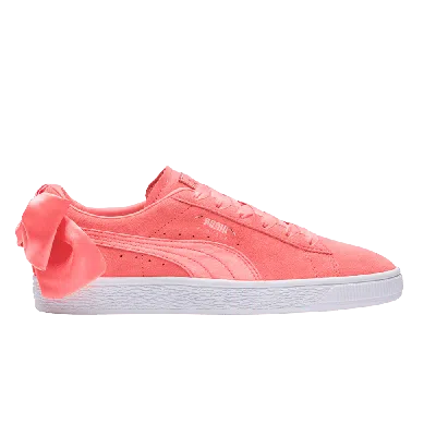 Pre-owned Puma Wmns Suede Bow 'shell Pink'