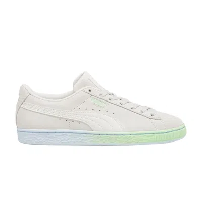 Pre-owned Puma Wmns Suede Classic 'beach Days - White Spring Fern' In Cream