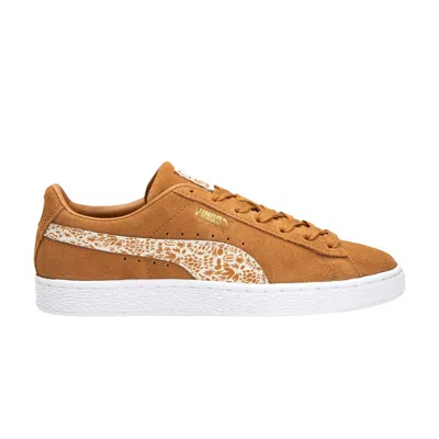 Pre-owned Puma Wmns Suede Classics 21 'nyc Graffiti' | Tan | Women's Size 6 In Brown