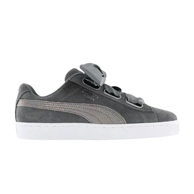 Pre-owned Puma Wmns Suede Heart Lunalux 'smoked Pearl'