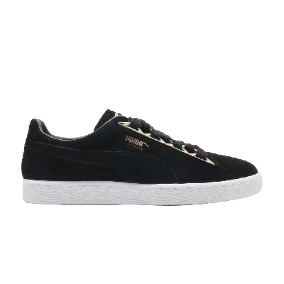 Pre-owned Puma Wmns Suede 'jewel Metallic' In Black