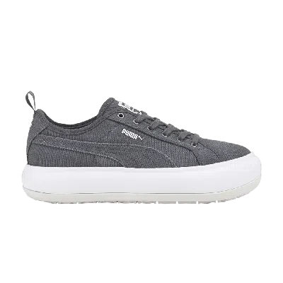 Pre-owned Puma Wmns Suede Mayu Canvas 'ebony' In Grey