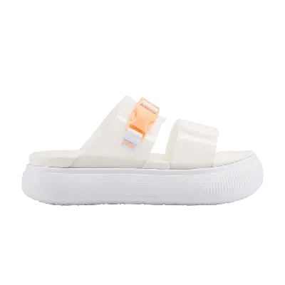 Pre-owned Puma Wmns Suede Mayu Pop Sandal 'white Fizzy Melon'