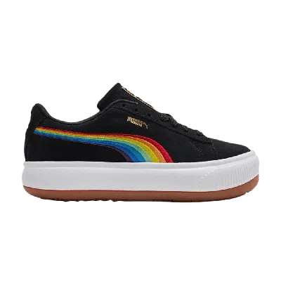 Pre-owned Puma Wmns Suede Mayu 'rainbow - Black'