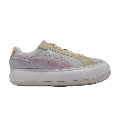 Pre-owned Puma Wmns Suede Mayu Raw 'ice Flow White' In Grey