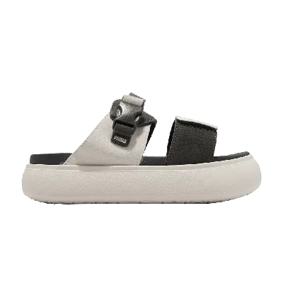 Pre-owned Puma Wmns Suede Mayu Sandal 'marshmallow Dark Shadow' In White