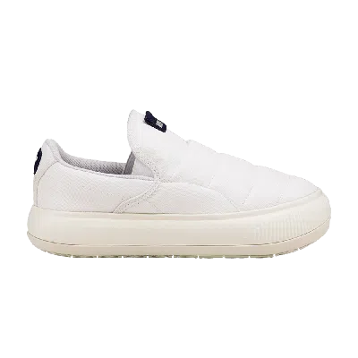 Pre-owned Puma Wmns Suede Mayu Slip-on Canvas 'white Marshmallow'