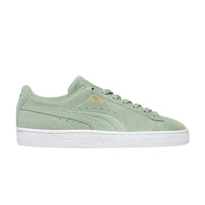 Pre-owned Puma Wmns Suede 'nyc' In Green