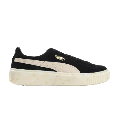 Pre-owned Puma Wmns Suede Platform 'celebrate - Black Gold'